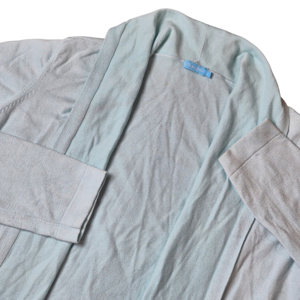 J. McLaughlin Women's Small Light Blue‎ Open Front Cardigan Cotton Modal Blend